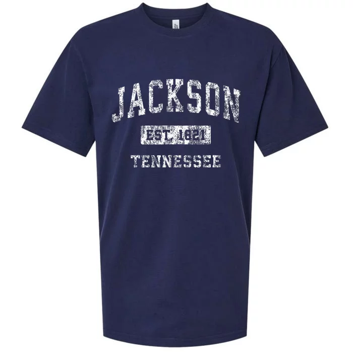 Jackson Tennessee Tn Vintage Established Sports Sueded Cloud Jersey T-Shirt