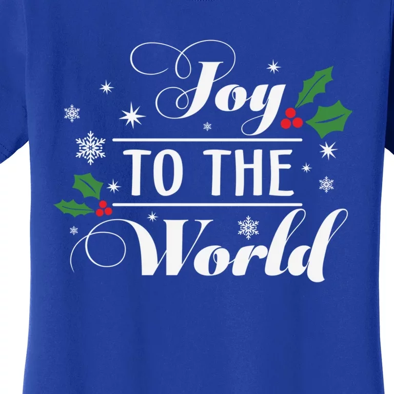 Joy To The World Snowflake Christmas Gift Women's T-Shirt