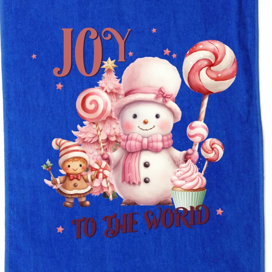 Joy To The World Snowflakes Christmas Xmas Holiday Gift Platinum Collection Golf Towel