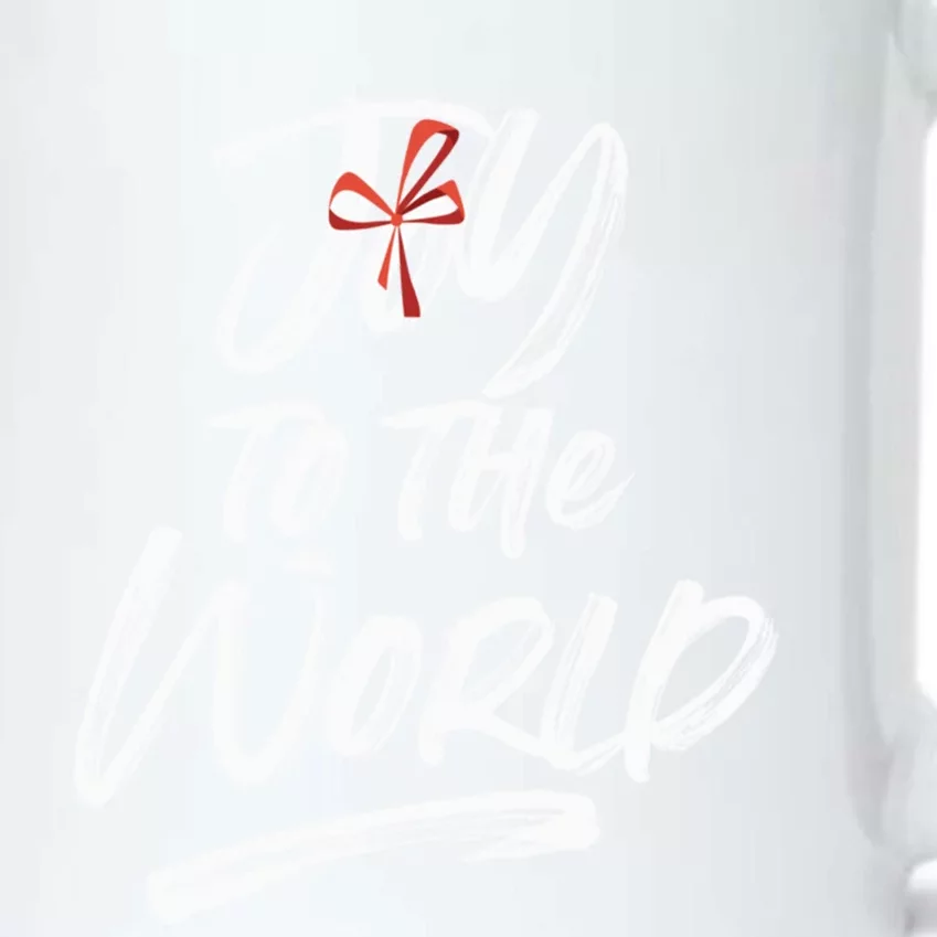 Joy To The World Holiday Design Gift Christmas Gift Black Color Changing Mug