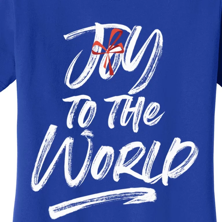 Joy To The World Holiday Design Gift Christmas Gift Women's T-Shirt