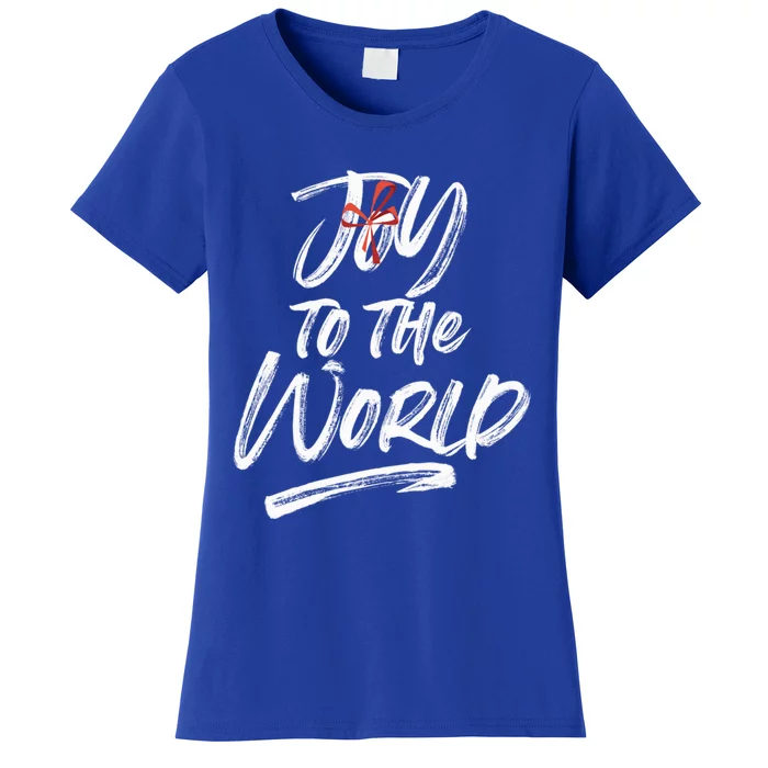 Joy To The World Holiday Design Gift Christmas Gift Women's T-Shirt