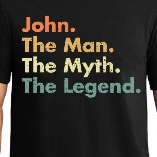 John The The Myth The Legend Dad Grandpa Gift Pajama Set