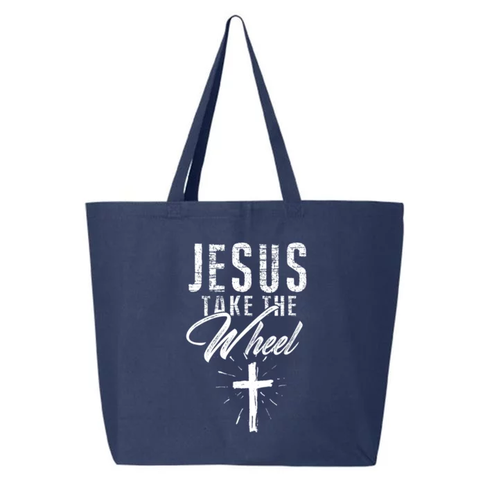 Jesus take the Wheel Design for Wo Christian Faith 25L Jumbo Tote