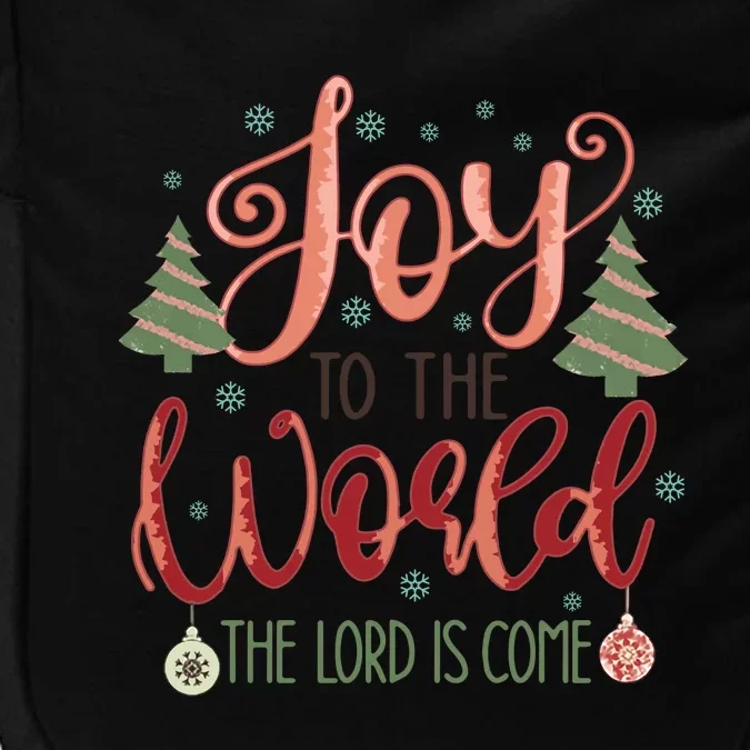 Joy To The World The Lord Is Come Christian Retro Christmas Religious Impact Tech Backpack