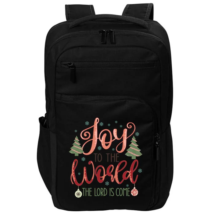 Joy To The World The Lord Is Come Christian Retro Christmas Religious Impact Tech Backpack