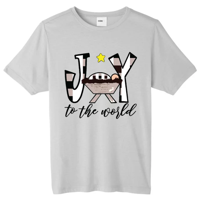 Joy To The World Baby Jesus In The Manger Christmas Design ChromaSoft Performance T-Shirt