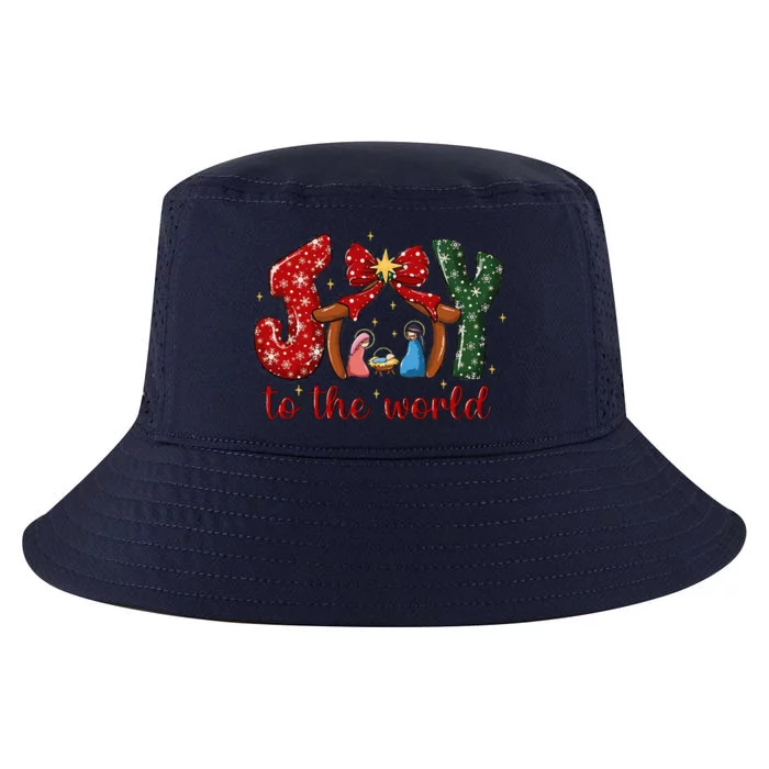 Joy To The World Nativity Scene Christmas Cool Comfort Performance Bucket Hat