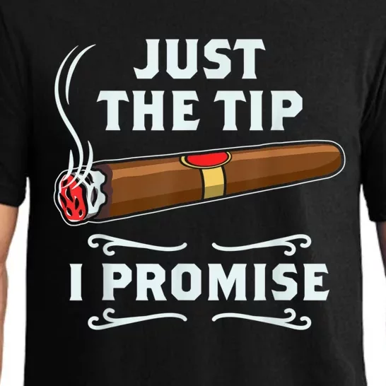 Just The Tip Cigar Smoker Funny Cigar Smoking Pajama Set