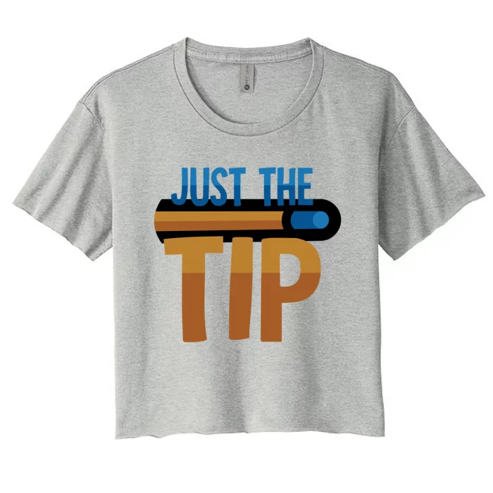 Just The Tip I Pool Billiard Snooker Gift Women's Crop Top Tee