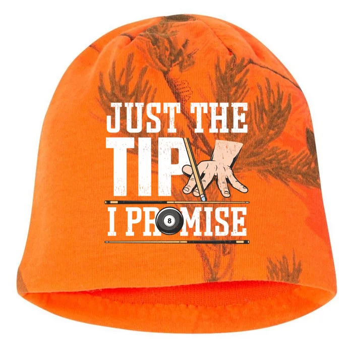 Just The Tip I Promise Billiard Pool Funny Billiard Gift Kati - Camo Knit Beanie