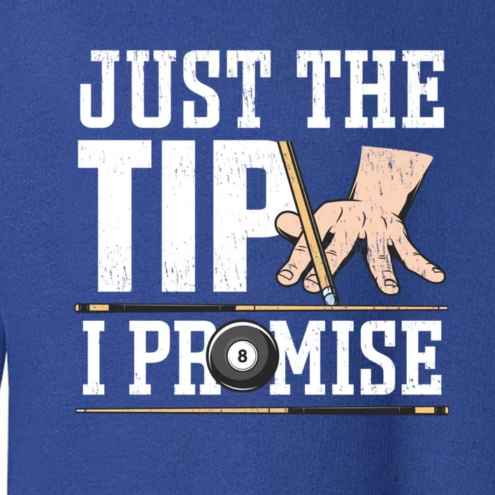 Just The Tip I Promise Billiard Pool Funny Billiard Gift Toddler Sweatshirt