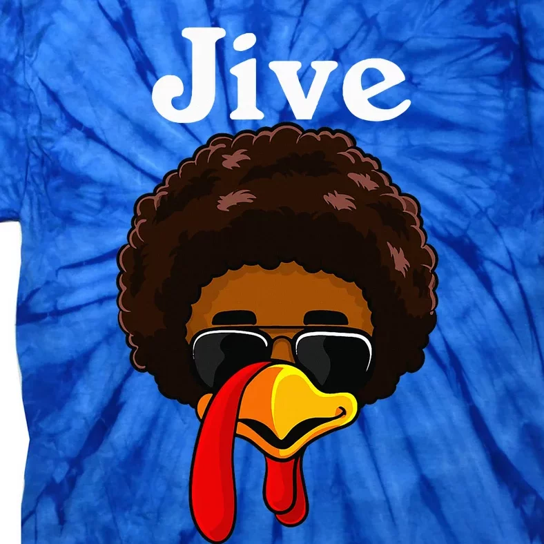 Jive Thanksgiving Turkey Day Funny Family Costume Tie-Dye T-Shirt