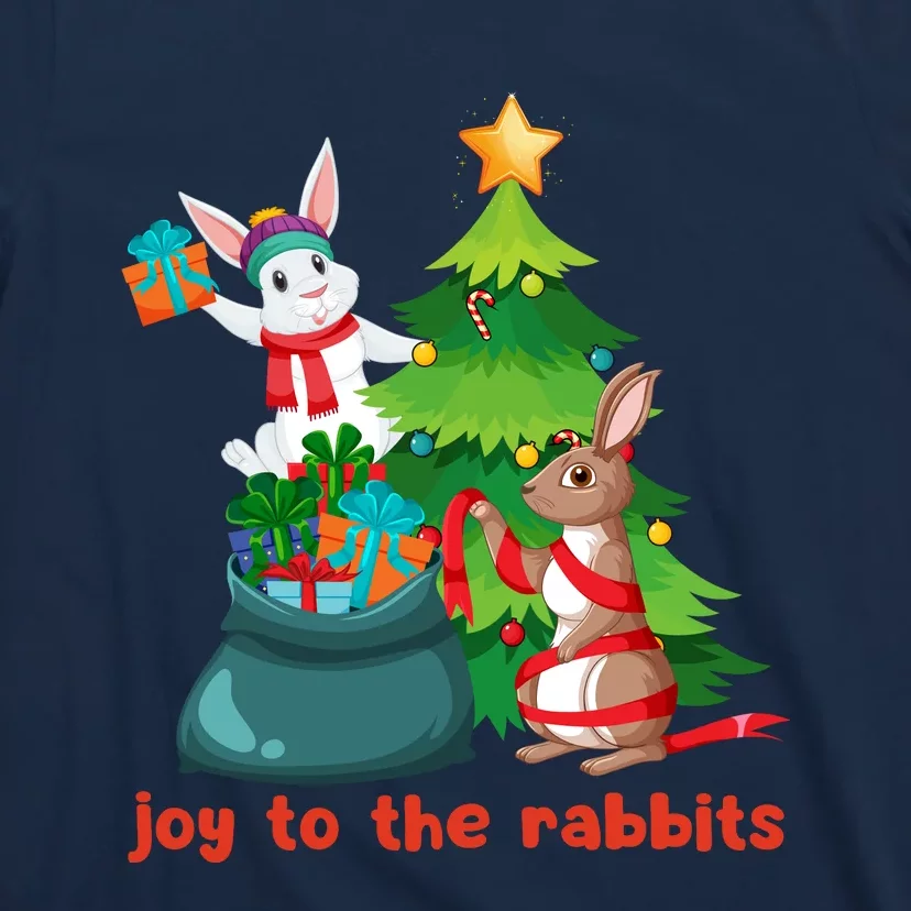 Joy To The Rabbits Funny Christmas Rabbits T-Shirt