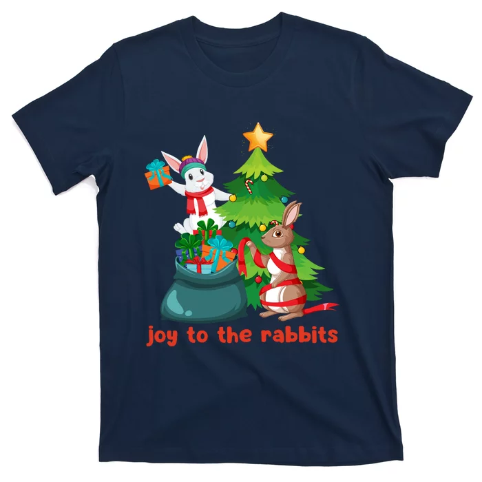 Joy To The Rabbits Funny Christmas Rabbits T-Shirt