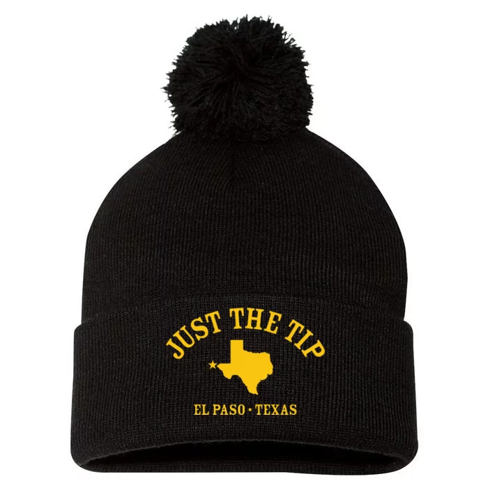 Just The Tip El Paso Tx Athletic Design With State Pom Pom 12in Knit Beanie