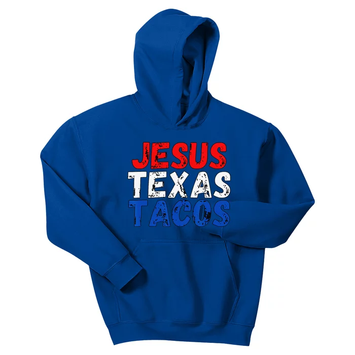 Jesus Texas Tacos Cute Texas Kids Hoodie