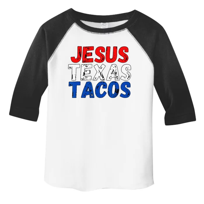 Jesus Texas Tacos Cute Texas Toddler Fine Jersey T-Shirt