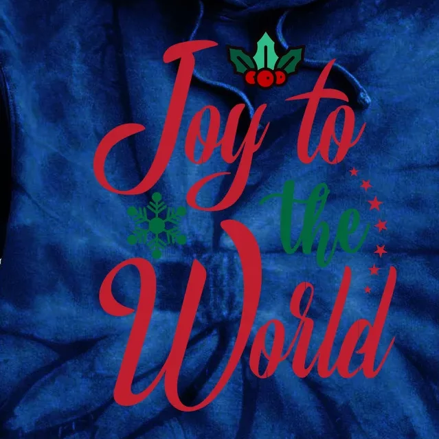 Joy To The World Christian Christmas Jesus Birth Gift Tie Dye Hoodie