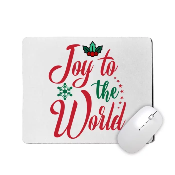 Joy To The World Christian Christmas Jesus Birth Gift Mousepad