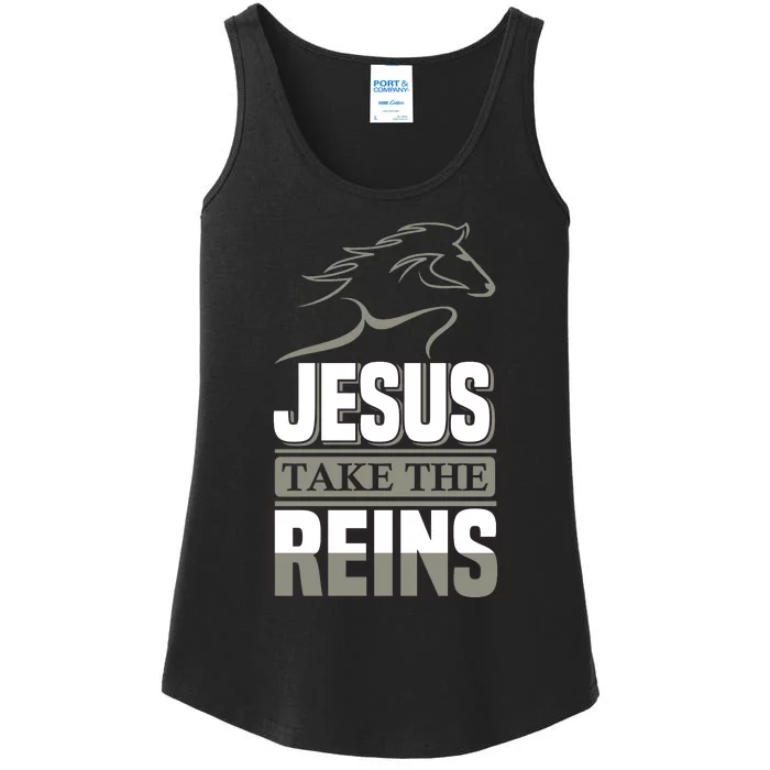 Jesus Take This Reins Ladies Essential Tank