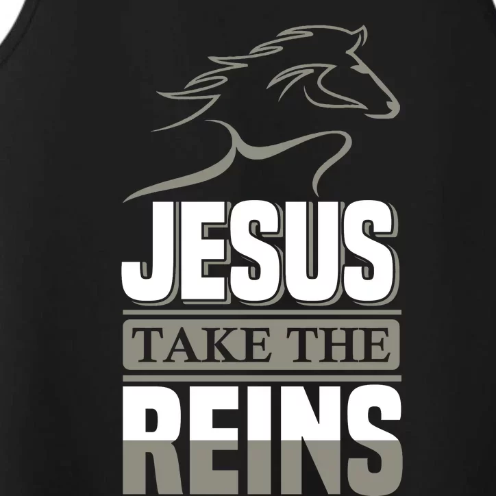 Jesus Take This Reins Performance Tank