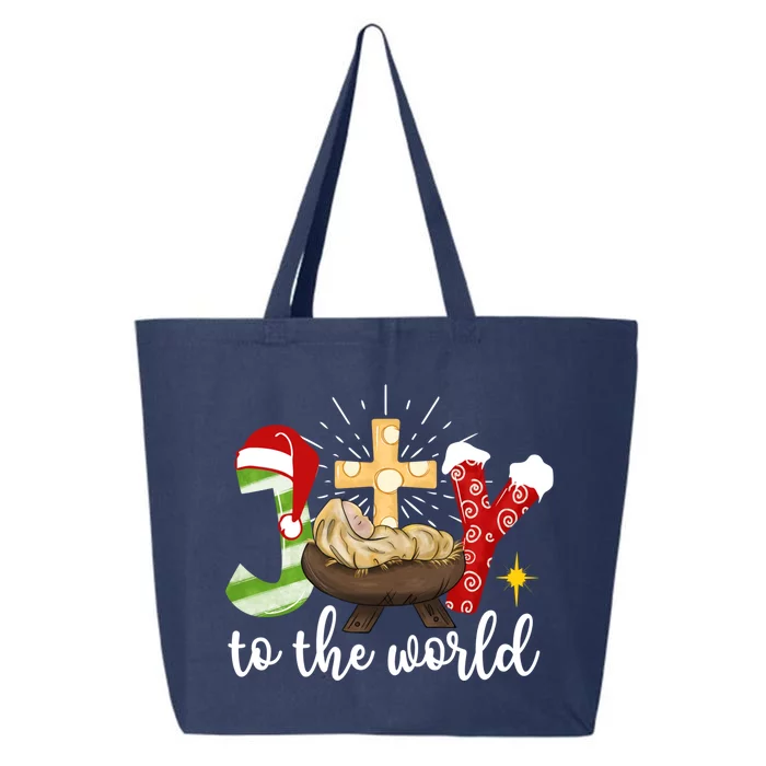 Joy To The World Jesus Christmas Pajama Xmas Holiday Cute Gift 25L Jumbo Tote