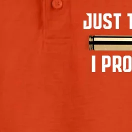 Just The Tip I Promise Gift Funny Gun Gift Dry Zone Grid Performance Polo