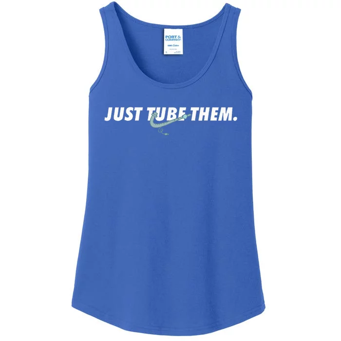 Just Tube Them Pulmonologist Respiratory Therapist Ladies Essential Tank