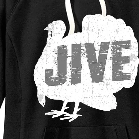 Jive Thanksgiving Turkey Day Funny Family Costume Women's Fleece Hoodie