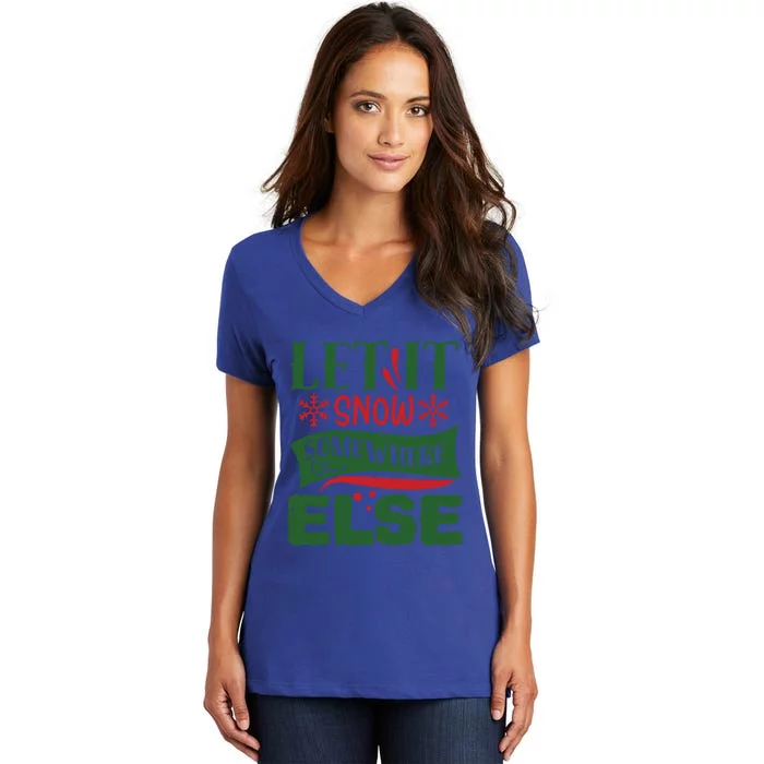 Joy To The World Festive Xmas Christmas Fashion Great Gift Women's V-Neck T-Shirt