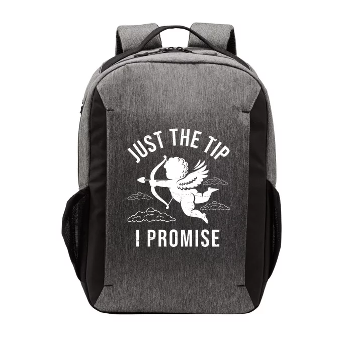 Just The Tip I Promise Funny Cupid Vector Backpack