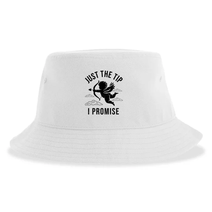 Just The Tip I Promise Funny Cupid Sustainable Bucket Hat