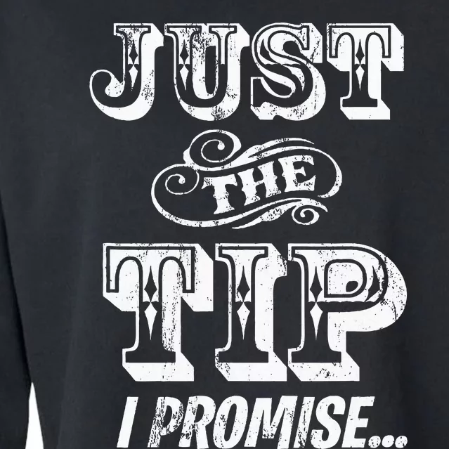 Just The Tip I Promise The Original Tattoo Artist Cropped Pullover Crew