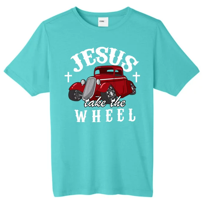 Jesus Take The Wheel Vintage Car ChromaSoft Performance T-Shirt