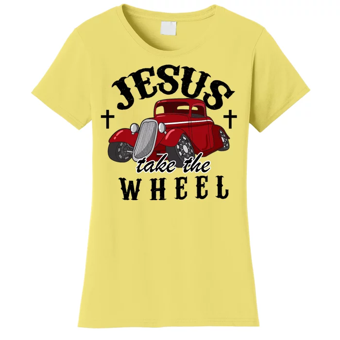 Jesus Take The Wheel Vintage Car Women's T-Shirt