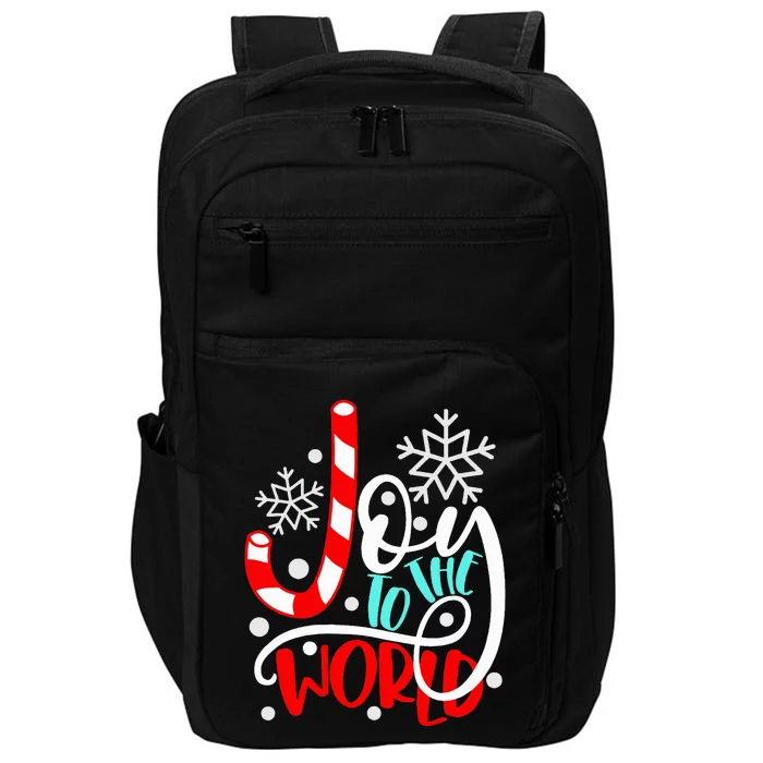 Joy to the World Candy Cane Christmas Impact Tech Backpack