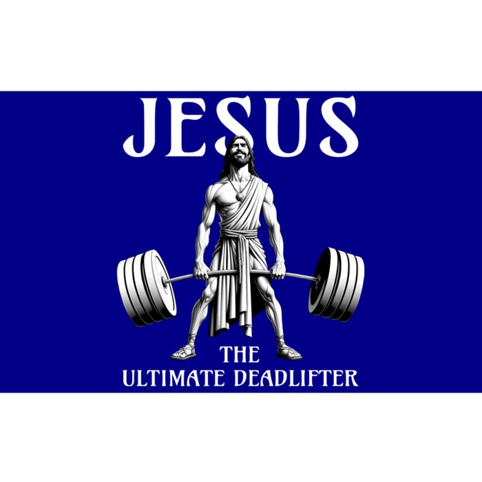 Jesus The Ultimate Deadlifter Funny Christian Gym Gift Bumper Sticker