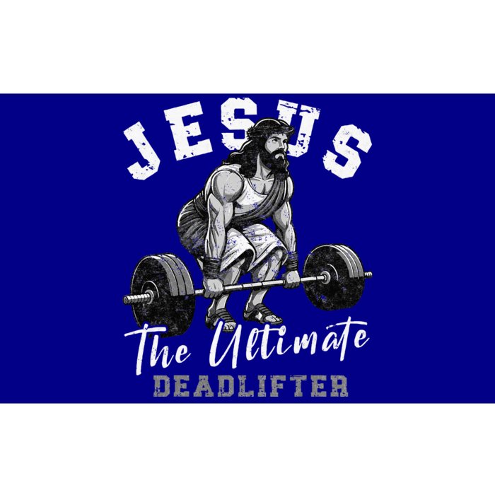 Jesus The Ultimate Deadlifter Funny Christian Workout Gym Bumper Sticker