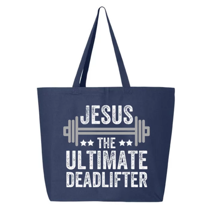 Jesus The Ultimate Deadlifter Gym Fitness Athlete 25L Jumbo Tote