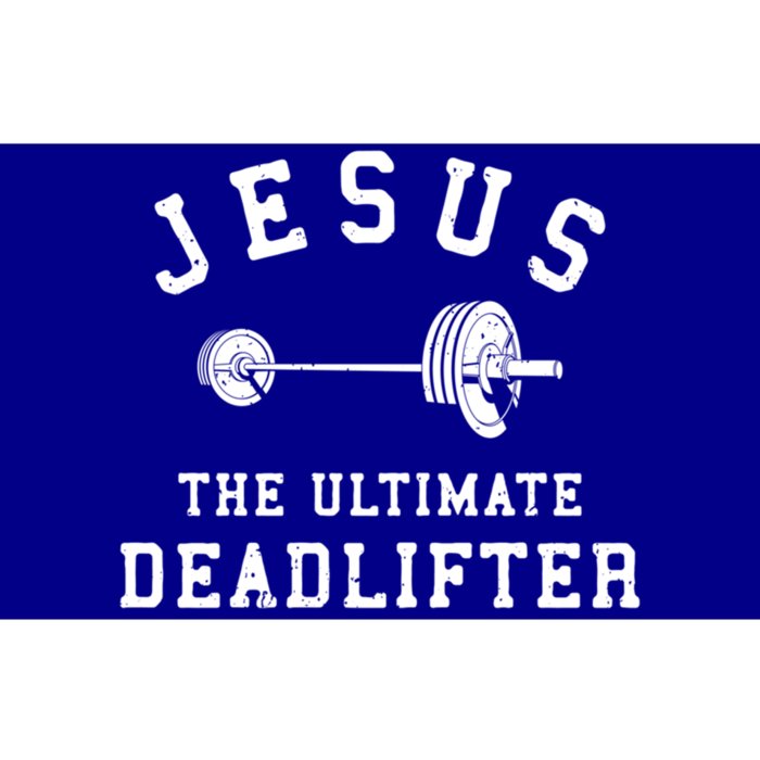 Jesus The Ultimate Deadlifter Christian Gym Workout Exercise Great Gift Bumper Sticker