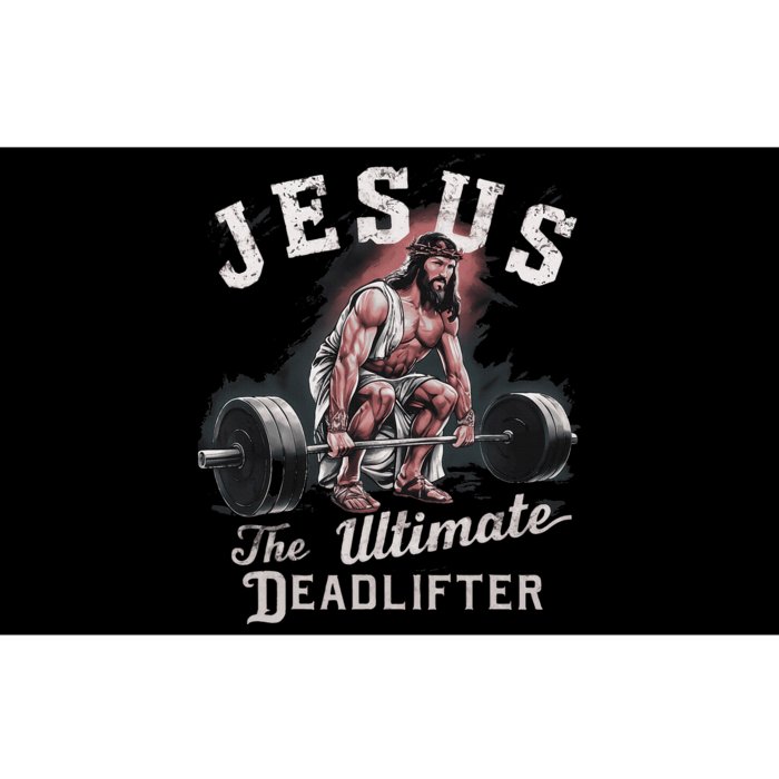 Jesus The Ultimate Deadlifter Fitness Gym Vintage Christian Bumper Sticker