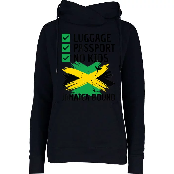 Jamaican Travel Vacation Outfit To Jamaica Wo Jamaica Womens Funnel Neck Pullover Hood