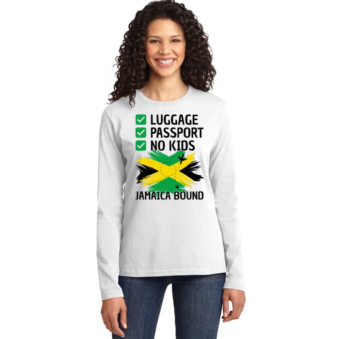 Jamaican Travel Vacation Outfit To Jamaica Ladies Long Sleeve Shirt