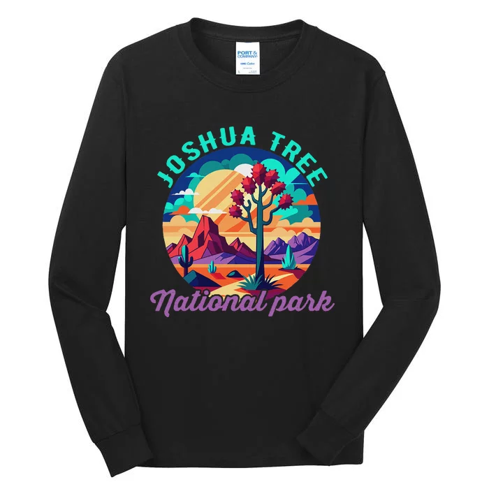 Joshua Tree Vintage National Park Us For Women Tall Long Sleeve T-Shirt