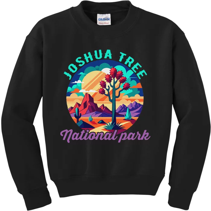 Joshua Tree Vintage National Park Us For Women Kids Sweatshirt