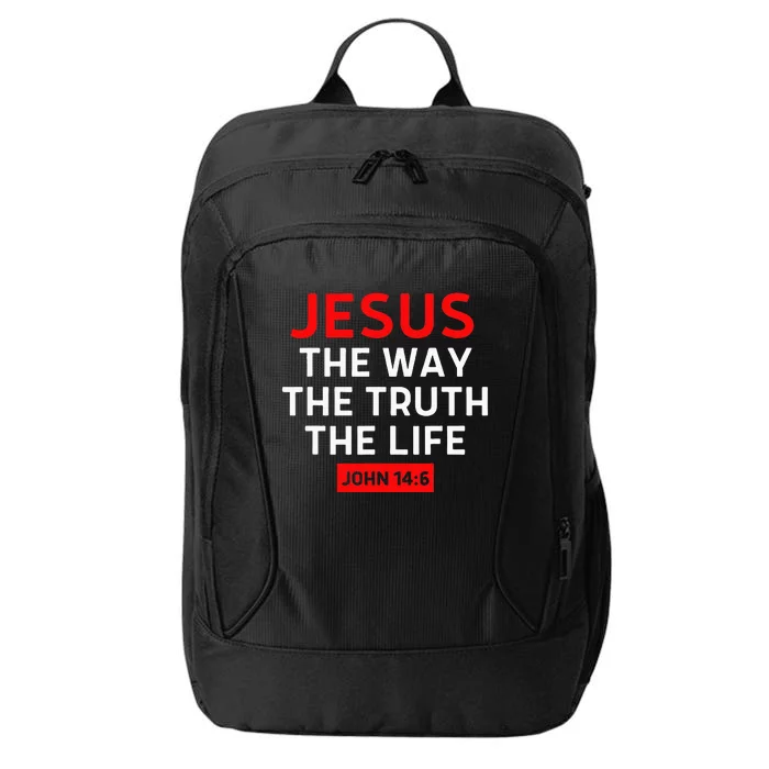 Jesus The Way Truth Life John 14 6 Christian Bible Verse City Backpack