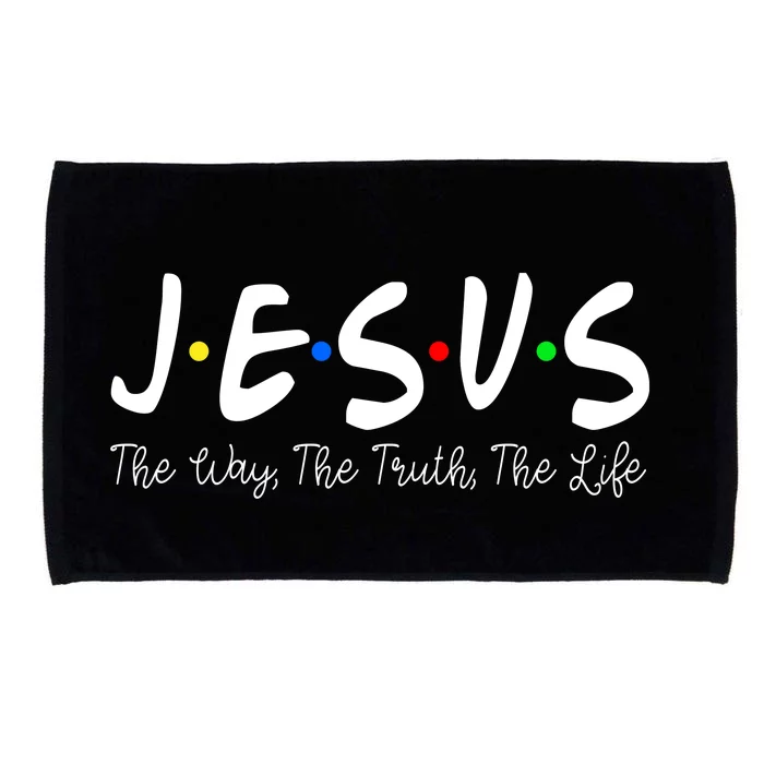 Jesus The Way The Truth The Life Christianity Microfiber Hand Towel