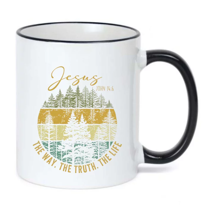 Jesus The Way Truth Life Christian Worship Black Color Changing Mug