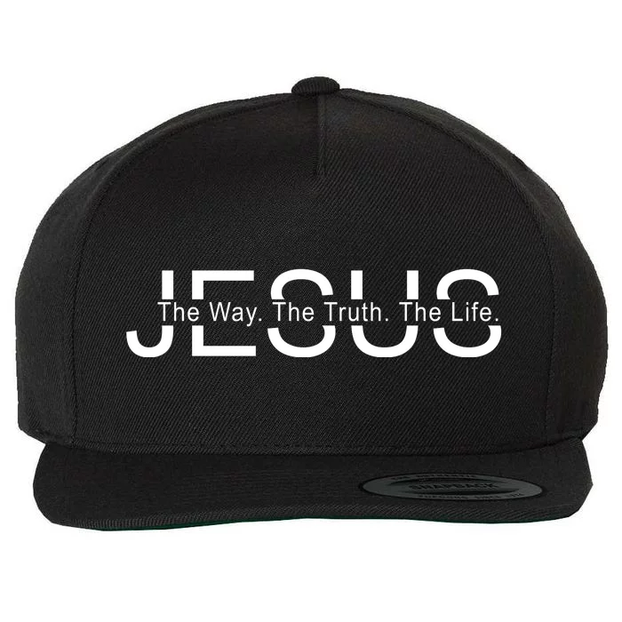 Jesus The Way The Truth The Life Wool Snapback Cap